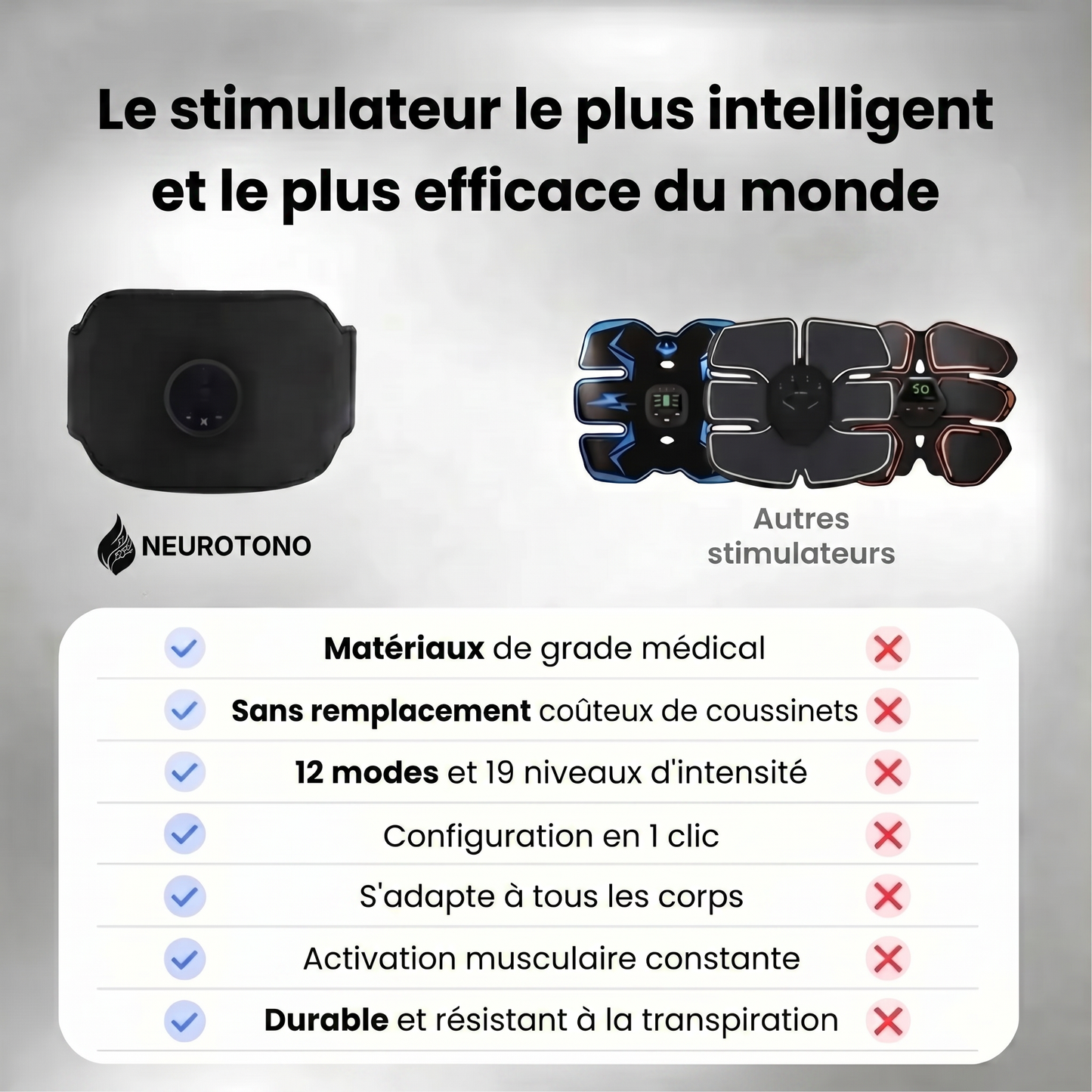 STIMULATEUR MUSCULAIRE ULTRA DE NOUVELLE GÉNÉRATION