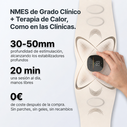 Neurobelt - NMES grado clínico y terapia de calor